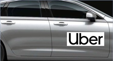 Маркировка UBER - магнитные наклейки, белый фон