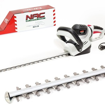 NOŻYCE ELEKTRYCZNE do żywopłotu NAC 750W ostrze 61cm lekkie uchwyt obrotowy