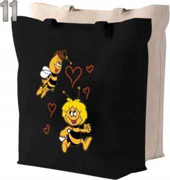 Пчеловая хлопковая сумка может + имя
