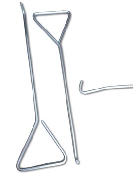 Оцинкованный крюк 55 см для перетаскивания контейнеров, ящиков для хранения