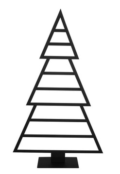 CHOINKA ŚWIĄTECZNA METALOWA stojąca LOFT 75CM CZARNY