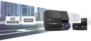 NAVITEL RS985 Duo фронтальный 4K HDR GPS Wi-fi SONY + видеорегистратор 64GB