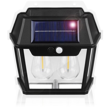 LAMPA SOLARNA LED ZEWNĘTRZNA KINKIET ŚCIENNY CZUJNIK RUCHU ZMIERZCHU