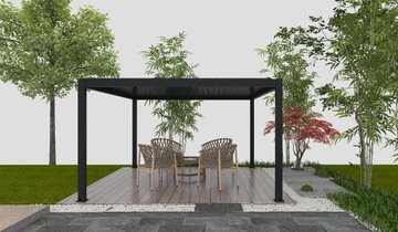 ПЕРГОЛА, САДОВАЯ ТЕРРАСА БЕСЕДКА, 3 х 4 м, КРЫТАЯ