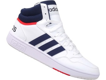 ADIDAS HOOPS MID GY5543 BUTY TRAMPKI MĘSKIE BIAŁE