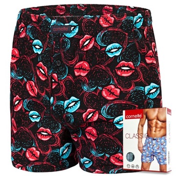 BOKSERKI luźne z printem CORNETTE CLASSIC 126 - XL