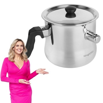 GARNEK do MLEKA INDUKCJA garnek ze stali nierdzewnej 1,5L Konighoffer