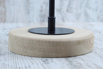 czarna podkładka M10x1 podkładka dekoracyjna 8cm podstawa lampy edison DIY