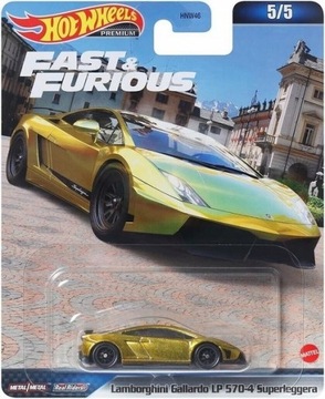 HOT WHEELS PREMIUM LAMBORGHINI GALLARDO LP 570-4 SUPERLEGGERA F&F