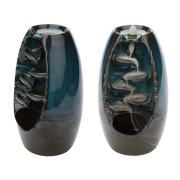 KOMINEK ZAPACHOWY CERAMICZNY WODOSPAD Z DYM UKADZIDŁO STOŻKOWE PŁYNĄCE KNOT