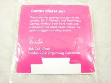 GAMES MAKER PIN LONDON 2012 - WPINKA - ZŁOTA