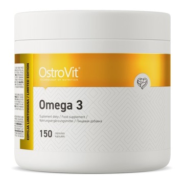 OstroVit Omega 3 150 caps KWASY TŁUSZCZOWE EPA DHA Olej Rybi 1000 mg