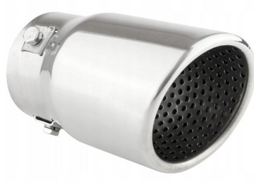 KOŃCÓWKA NAKŁADKA NA TŁUMIK STAL NIERDZEWNA CHROM- DYFUZOR-SPORT