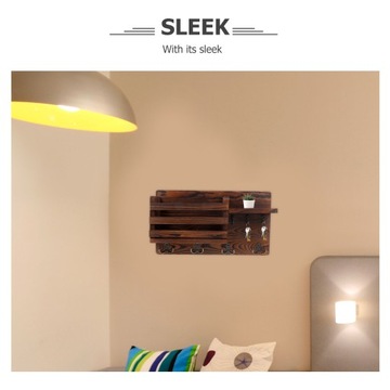 Настенная полка для ключей, деревянная плавающая полка