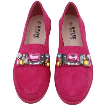 МОКАСИНЫ ЗАМШЕВЫЕ ЖЕНСКИЕ НА ПЯТКЕ, Слипоны, вставка из экокожи, розовый