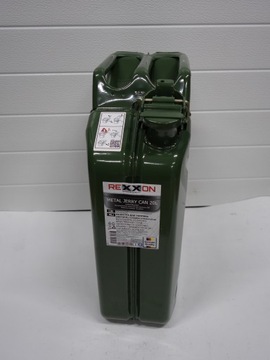 Kanister, pojemność: 20 l, metal, stal nierdzewna, zielony, zastosowan