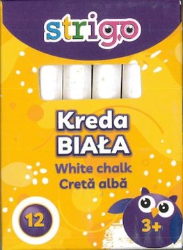 Kreda tablicowa BIała Strigo 12 szt.