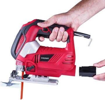 Лобзик Worcraft JS08-100A Пила с 3-мя пильными полотнами 810 Вт