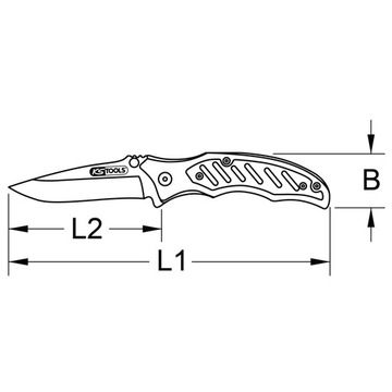 НОЖ СКЛАДНОЙ С ЗАМКОМ KS Tools 210MM 907.2220