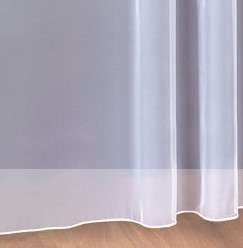 Woal z obciążnikiem i taśmą marszcz. wys.150cm