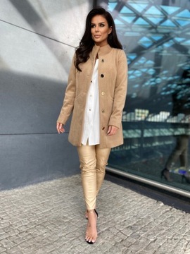 ПАЛЬТО ЖЕНСКОЕ ВЕСНА-ОСЕНЬ УТЕПЛЕННАЯ КУРТКА В ПОЛОСКУ KAR 52 6XL