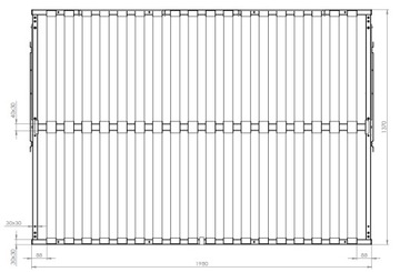 ПОДЪЕМНЫЙ КАРКАС КРОВАТИ 140X200