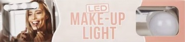 LAMPKI NA LUSTRO TOALTKĘ DO MAKIJAŻU ŚWIATEŁKA LED - 12 SZT, SUPER JAKOŚĆ