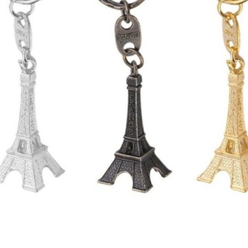 12 sztuk Mini Paris Model wieży Eiffla Brelok na klucze Francuskie pamiątki