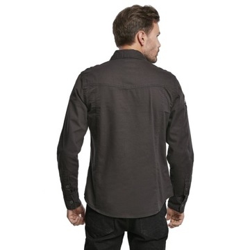 Tričko s dlhým rukávom BRANDIT Luis Vintageshirt Čierna S