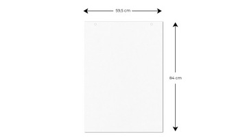 Блокнот для флипчарта 595х840мм ГЛАДКИЙ - 200 листов