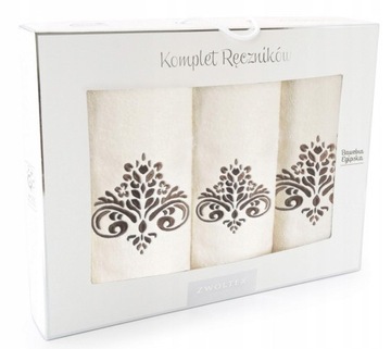 ZWOLTEX komplet ręczników 3 SZT. BAWEŁNA EGIPSKA