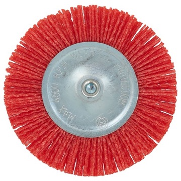 SZCZOTKA NA WIERTARKĘ NYLONOWA TARCZOWA DO DREWNA METALU 100mm