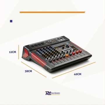 6-канальный сценический микшер DSP/BT + кабель XLR/RCA