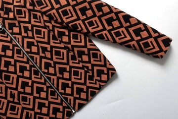 КУРТКА C&A L 40 НА МОЛНИИ, С ГЕОМЕТРИЧЕСКИМ УЗОРОМ