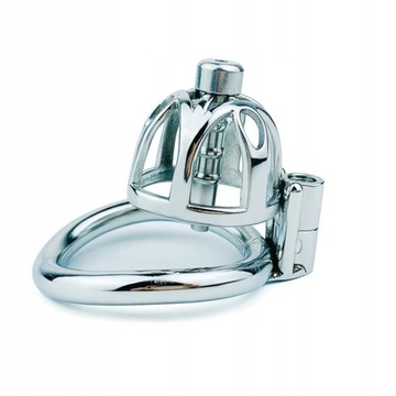 Męska Klatka Na Penisa Metal Chastity Lock Cewnik