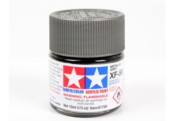 MODELARSKA FARBA AKRYLOWA SZARA METALICZNA TAMIYA 10ml XF-56 METALLIC GREY