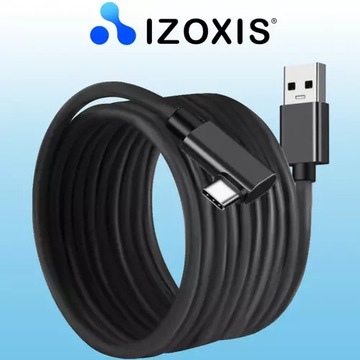 НАДЕЖНЫЙ КАБЕЛЬ USB-C ДЛИНОЙ 5М USB 3.2 БЫСТРАЯ ЗАРЯДКА 3.0 TYPE-C 90 ГРАДУСОВ