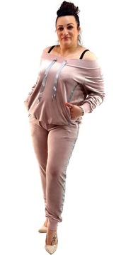 Bluza Glamour WELUR Lampas Granat Plus Size roz 62