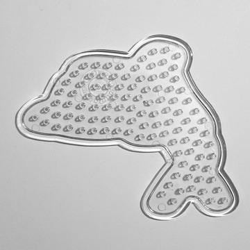 DELFIN RYBA PODKŁADKA SZABLON PRZEZROCZYSTY 9x8cm koraliki doprasowania 5mm
