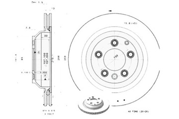 ТОРМОЗНЫЕ ДИСКИ BREMBO 7L8615601D 7L8615601A 7L86