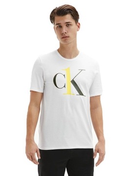 CALVIN KLEIN KOSZULKA T-SHIRT MĘSKI WHITE r. S