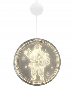 Lampa Wisząca Świąteczna LED Mikołaj 16 cm