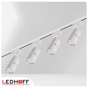 Светодиодная лампа Рефлекторный трековый светильник GU10 RAIL WHITE silver SPOT