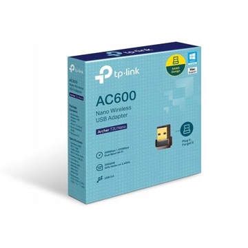 Сетевая карта TP-LINK Archer T2U USB Nano AC600