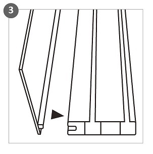 ДВОЙНОЙ ПОТОЛОЧНЫЙ КАРДИНС 360 СМ С НАКРЫТОЙ ПОТОЛОЧНОЙ рейкой С АКСЕССУАРАМИ RENA