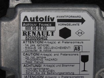 8200098402 MODUL AIRBAG RENAULT KANGOO EXPRESS FC0/1 55KW