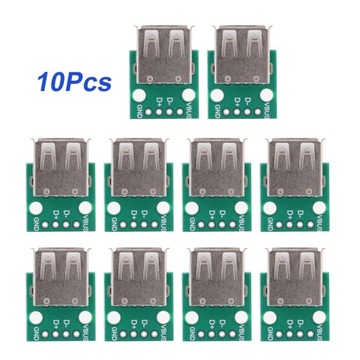 МОДУЛЬ DIP-АДАПТЕРА USB-A 10 ШТ.