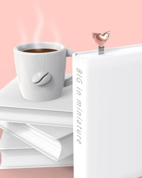 Zakładka Wkładka Różowa Metalowa do Czytania Książki Serce na Prezent