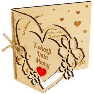 Prezent na dzień Mamy LAURKA eko grawer MATKI 3D