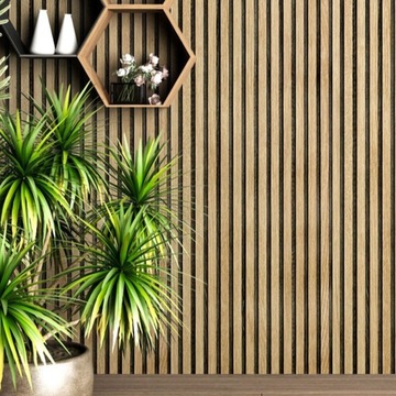 TAPETA WZÓR PANELE ŚCIENNE DREWNIANE LAMELE 3D WINYLOWA IMITACJA DESKI 10m